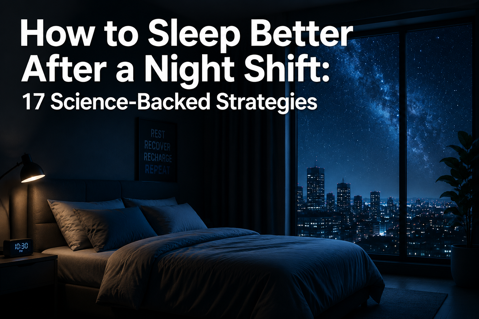sleep better after a night shift with a consistent sleep routine
