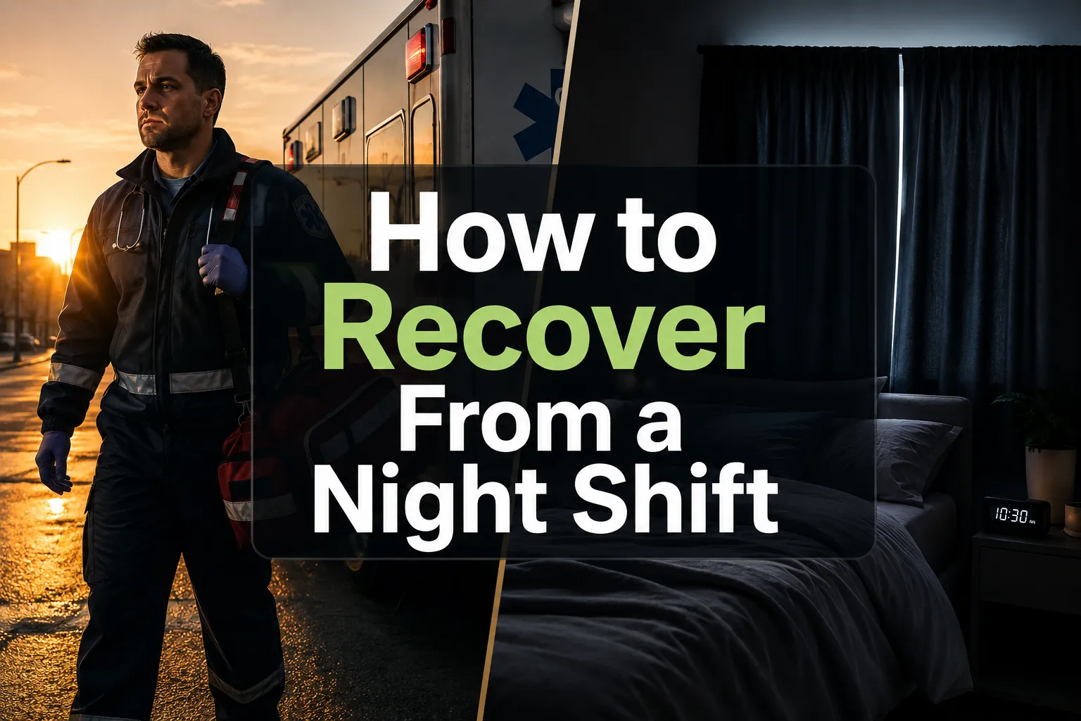 How to recover from a night shift with a post-shift recovery routine